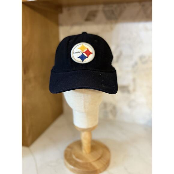 Vintage Reebok Pittsburgh Steelers Football Hat Fitted One Size NFL Wool - Picture 1 of 7